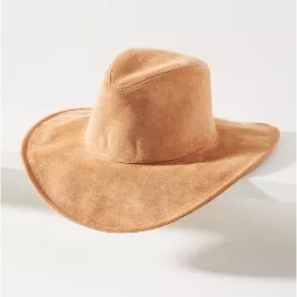 Anthropology San Diego Hat Co Tan suede fedora